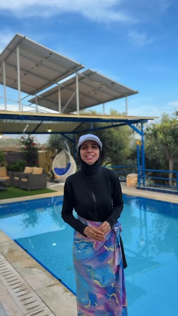 Pool area at Beit El Jabal